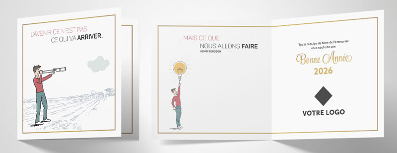 PR169 carte vœux professionnels illustration