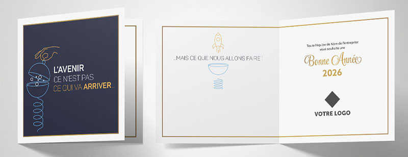 PX173-13 Carte de voeux innovation et confiance